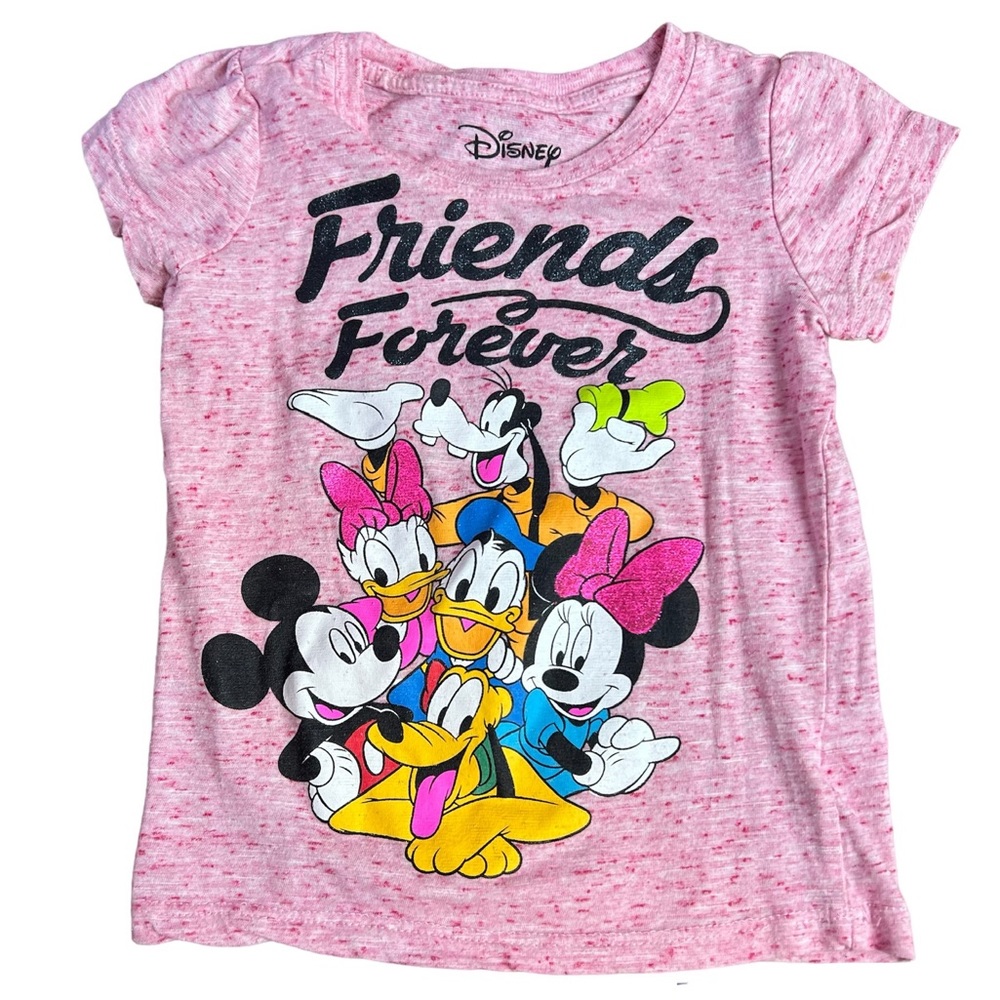 Disney Friends Forever Pink T-Shirt, size 3T
